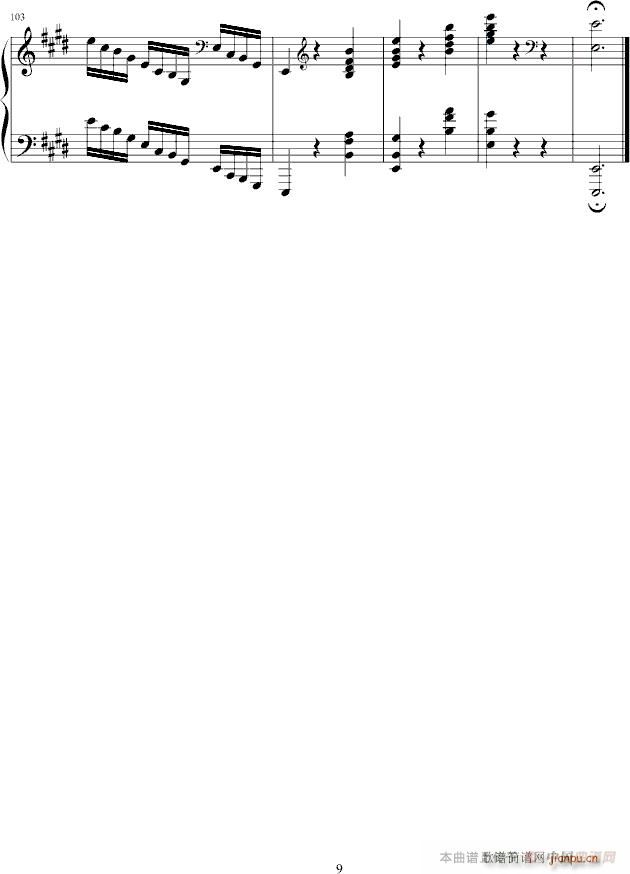 练习曲op 73 no 1(钢琴谱)9