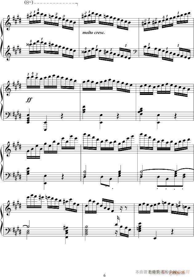练习曲op 73 no 1(钢琴谱)6