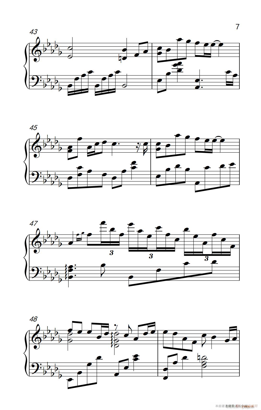 灵魂伴侣(钢琴谱)7