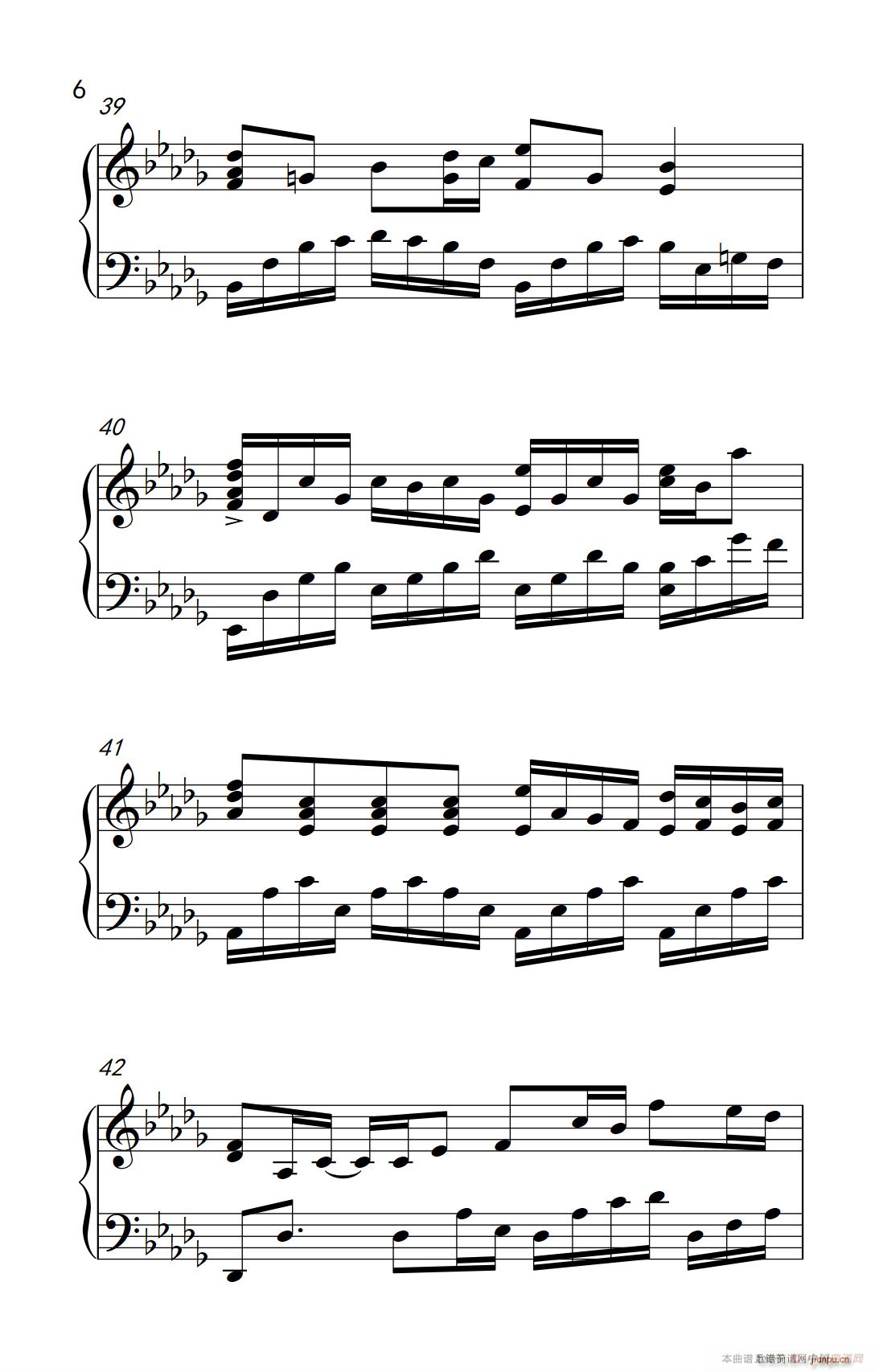 灵魂伴侣(钢琴谱)6