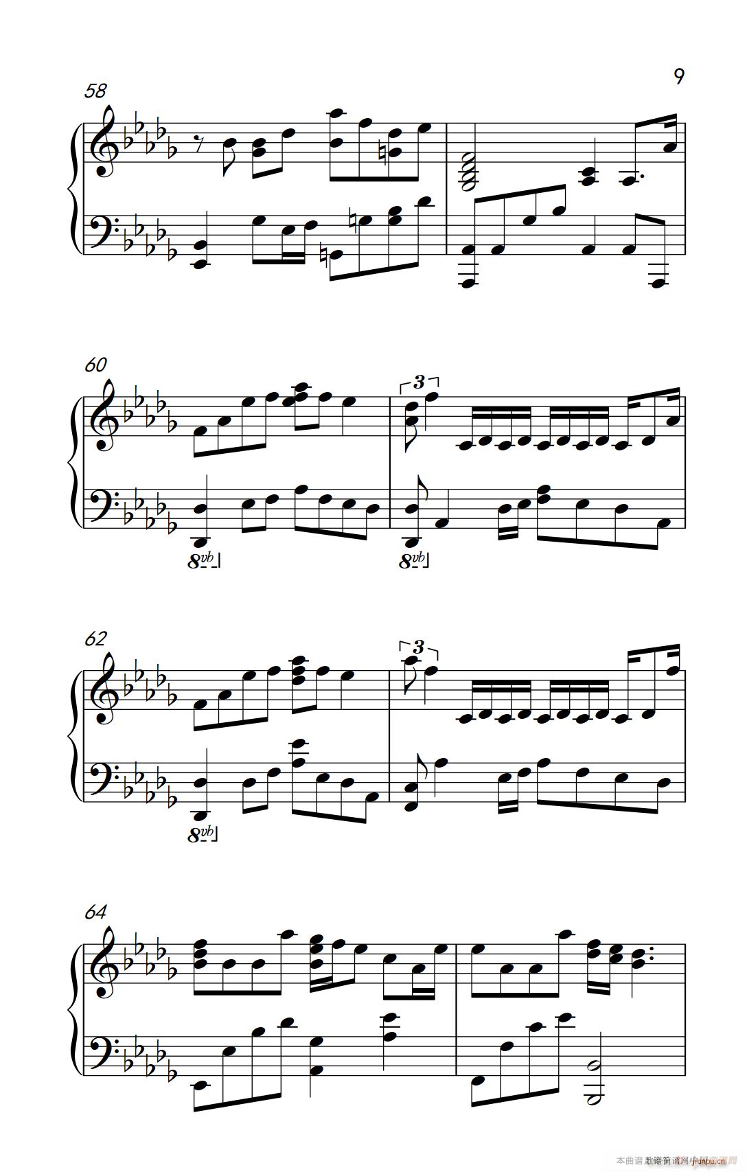 灵魂伴侣(钢琴谱)9