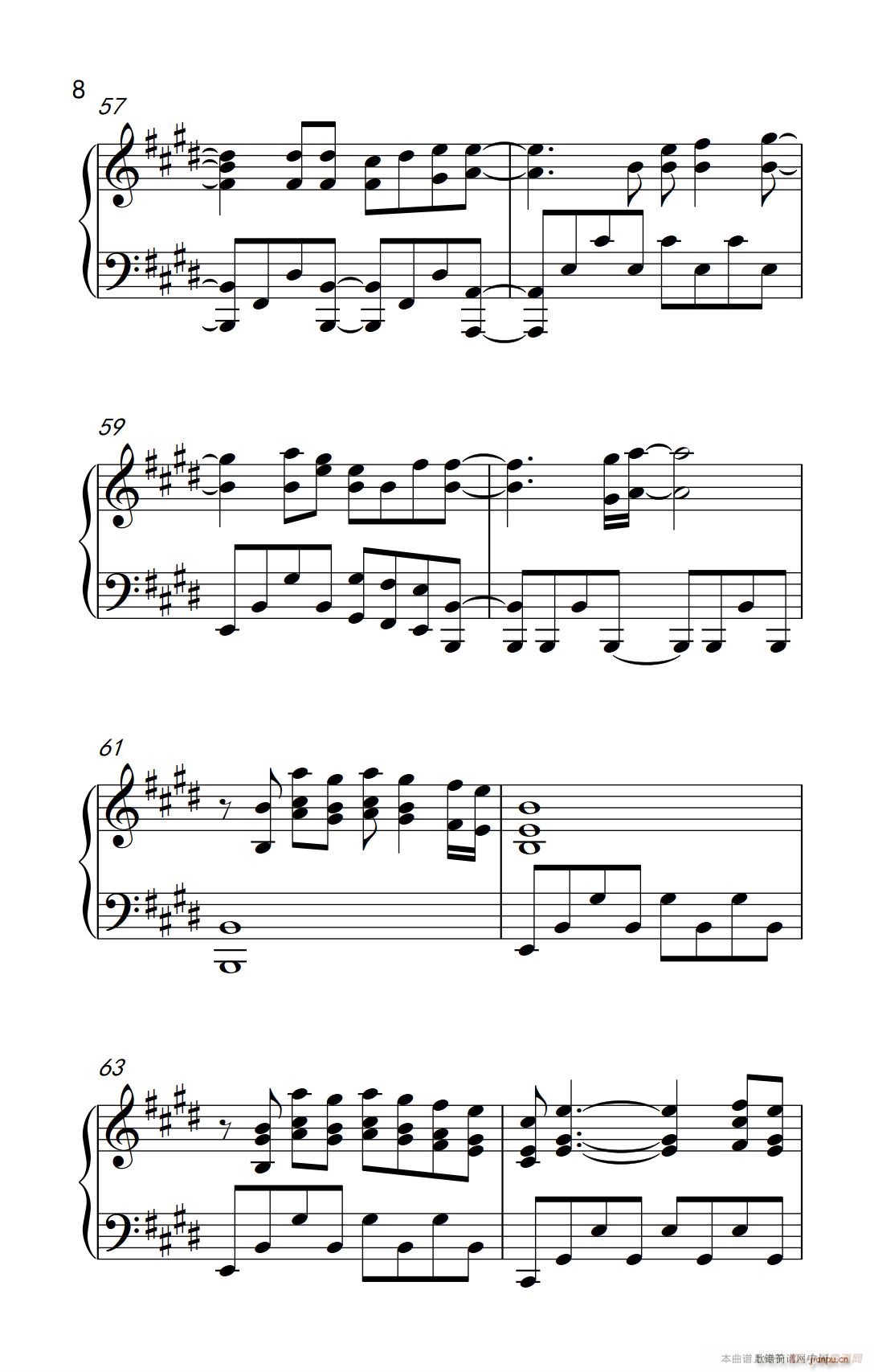 寂寞寂寞就好 弹吧音教 制谱版(钢琴谱)8