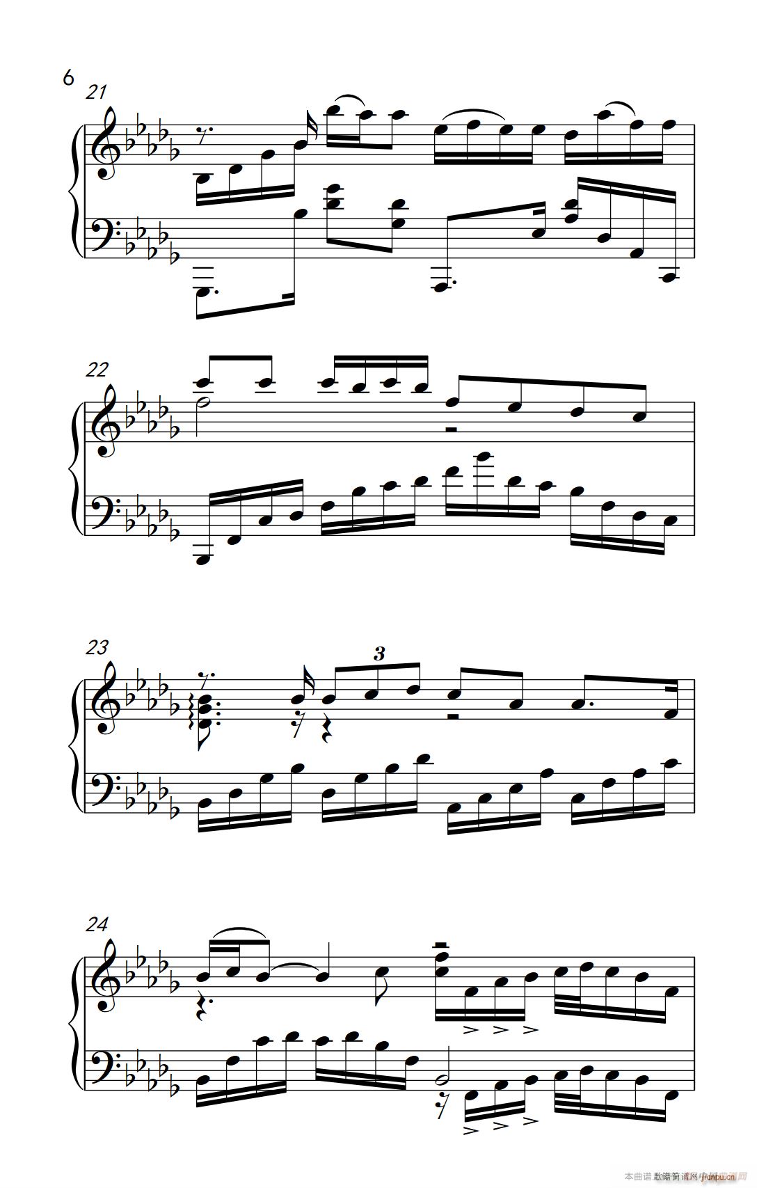 我好像在哪见过你(钢琴谱)6