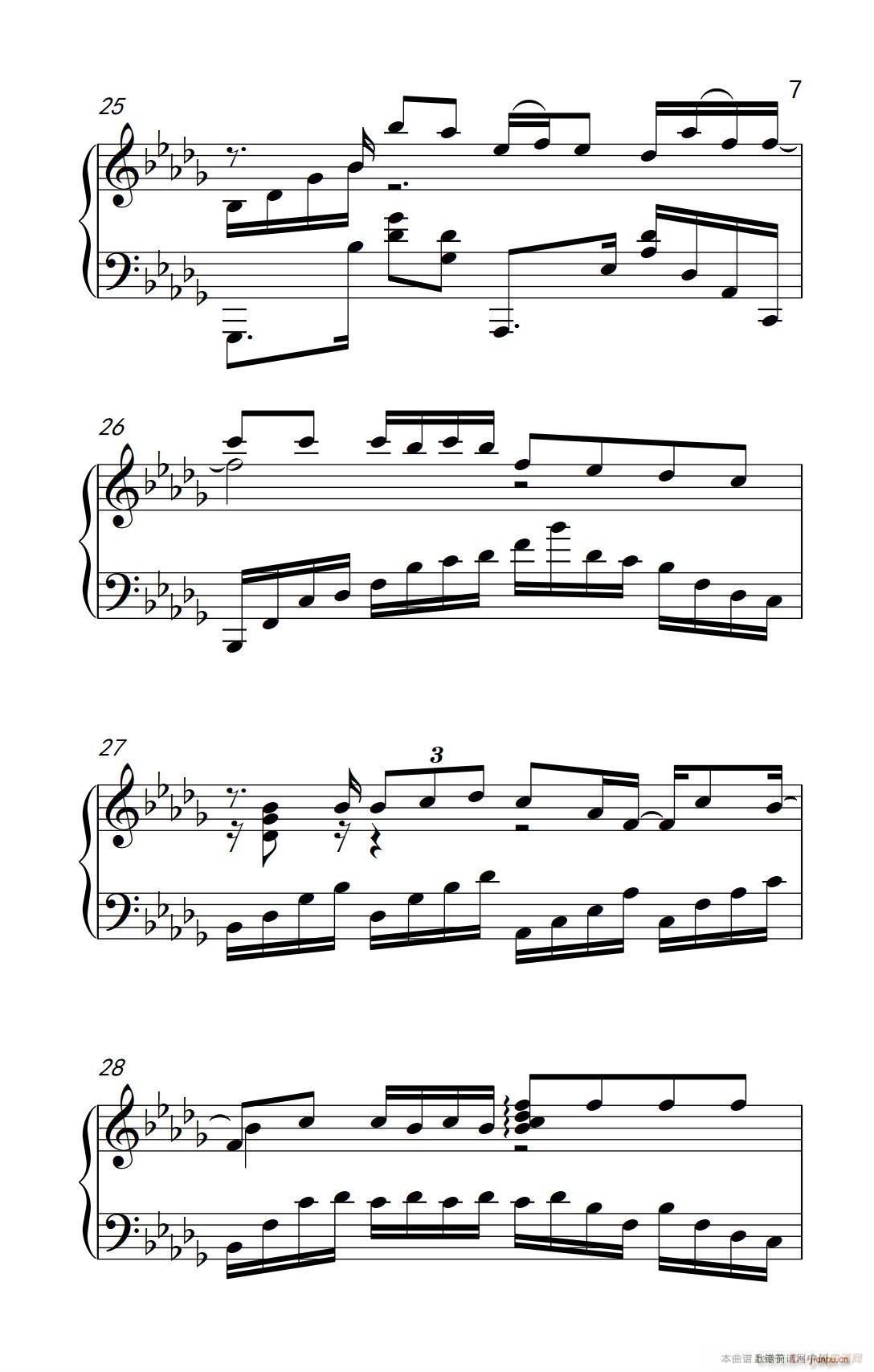 我好像在哪见过你(钢琴谱)7