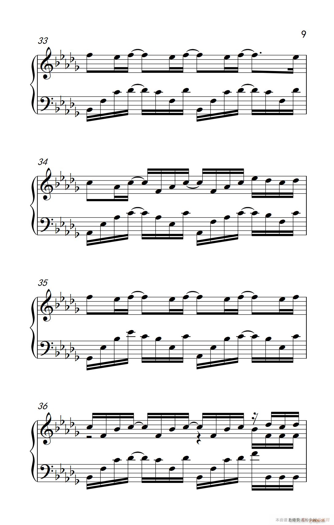 我好像在哪见过你(钢琴谱)9