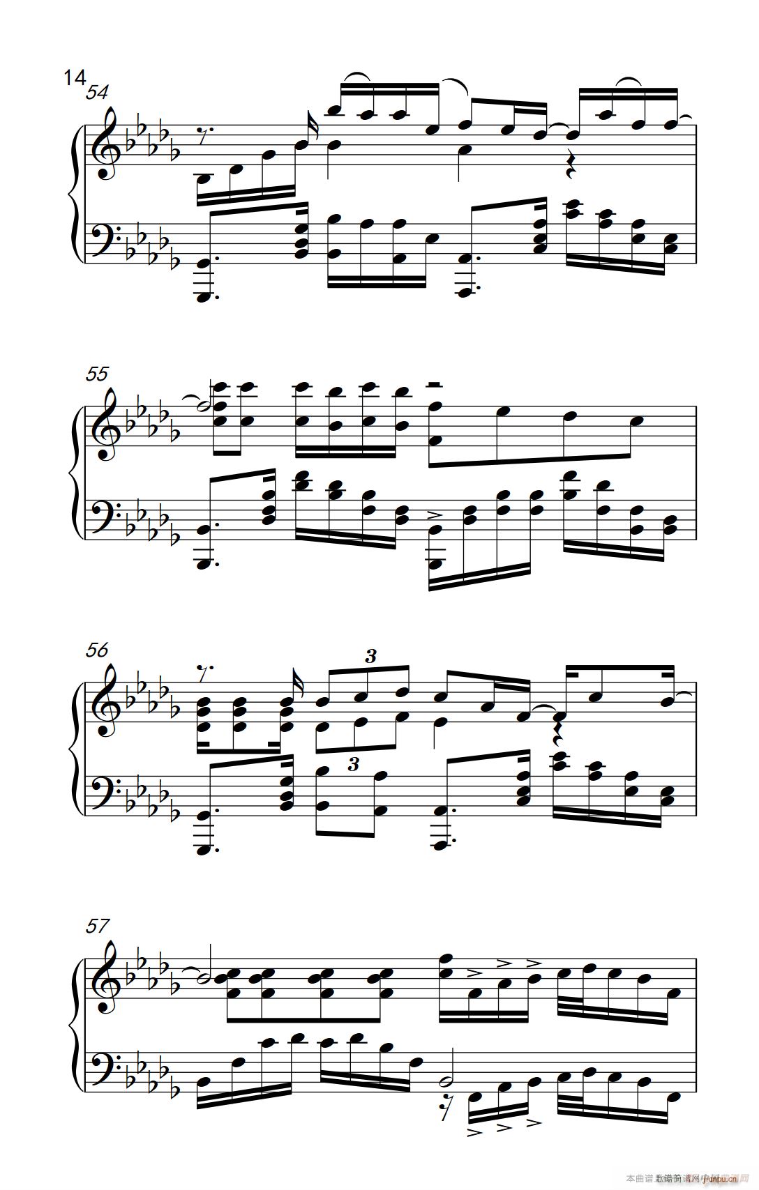 我好像在哪见过你(钢琴谱)14