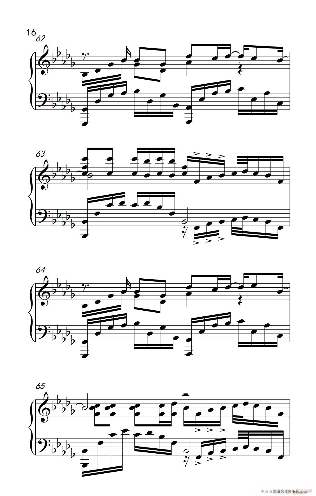 我好像在哪见过你(钢琴谱)16