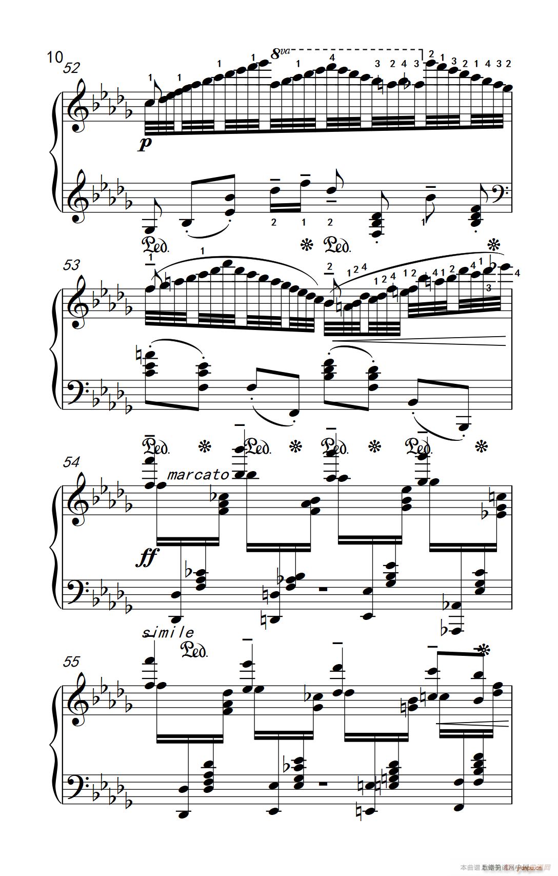 第九级2 云雀 中央音乐学院 钢琴 业余 考级教程 7 9级(钢琴谱)10