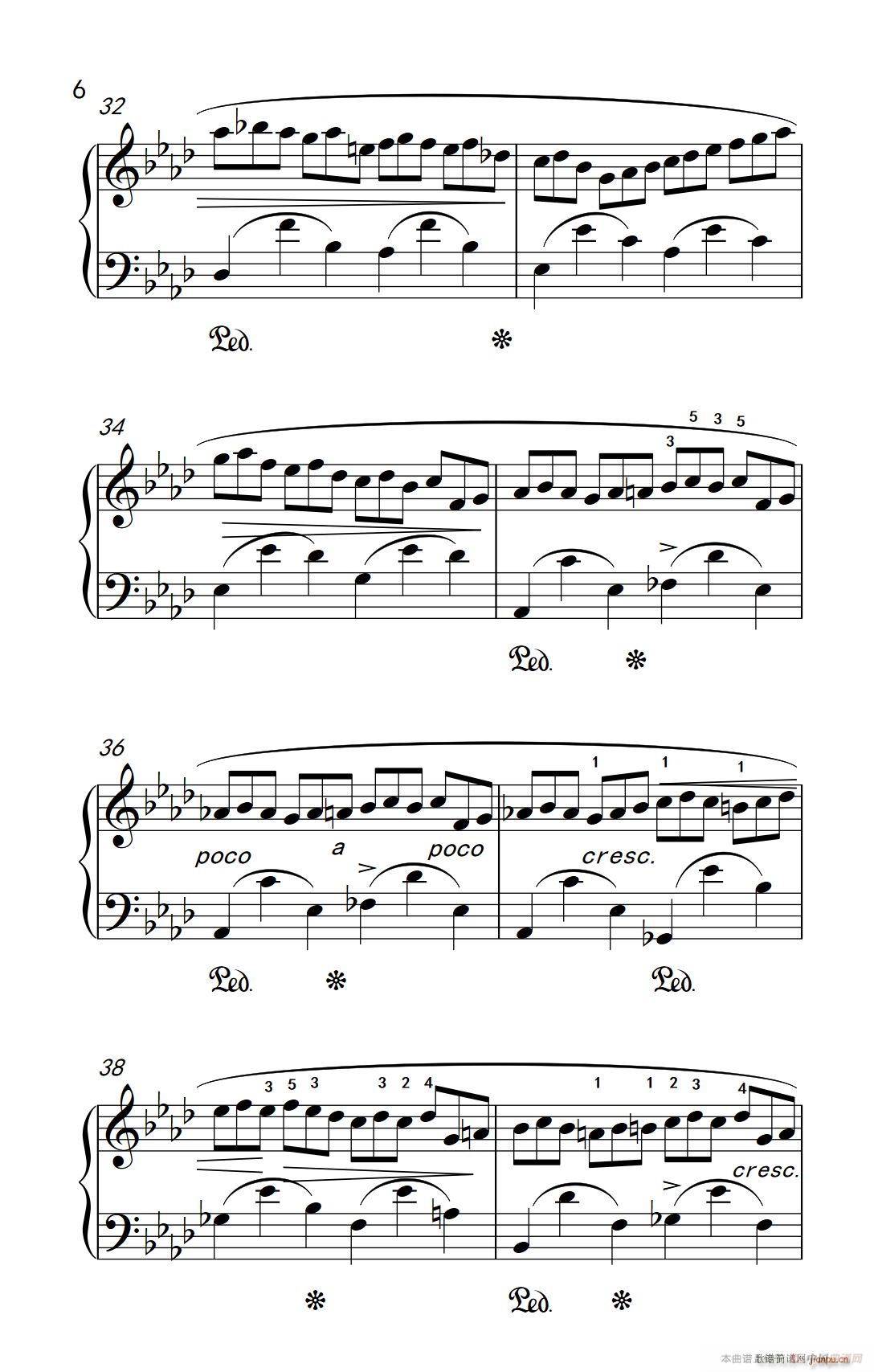 第九级1 练习曲 Op 25 No 2 中央音乐学院 钢琴 业余 考级教程 7 9级(钢琴谱)6