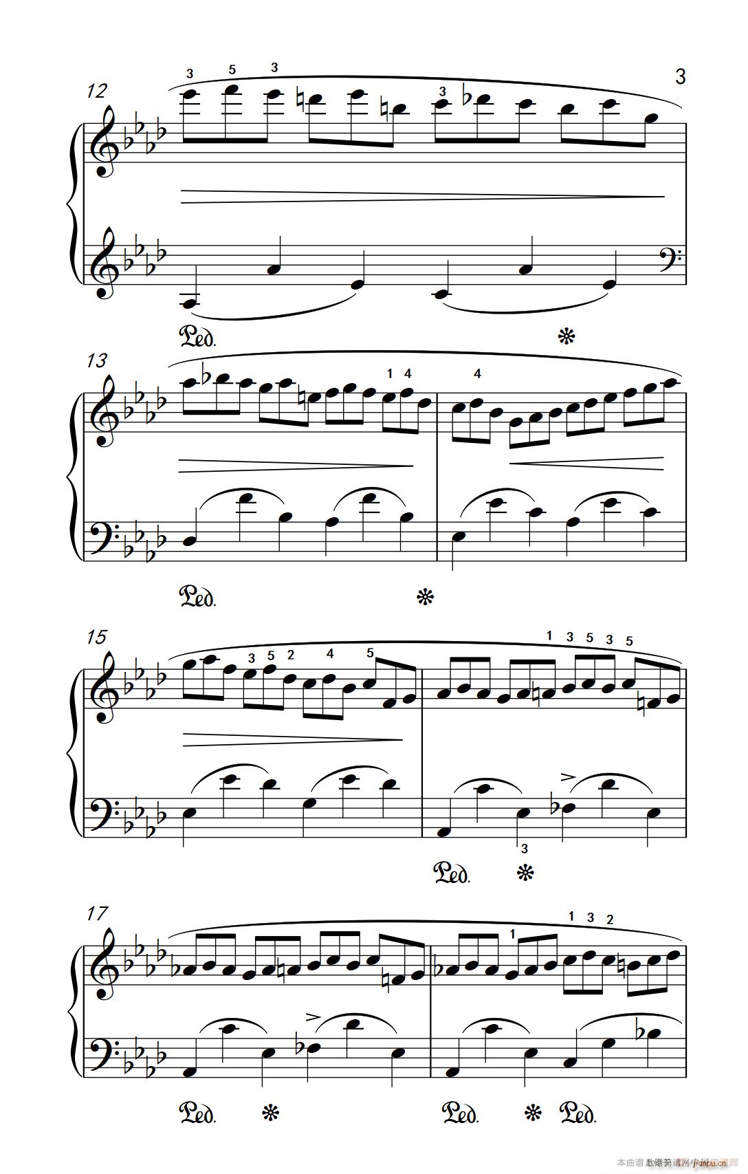 第九级1 练习曲 Op 25 No 2 中央音乐学院 钢琴 业余 考级教程 7 9级(钢琴谱)3