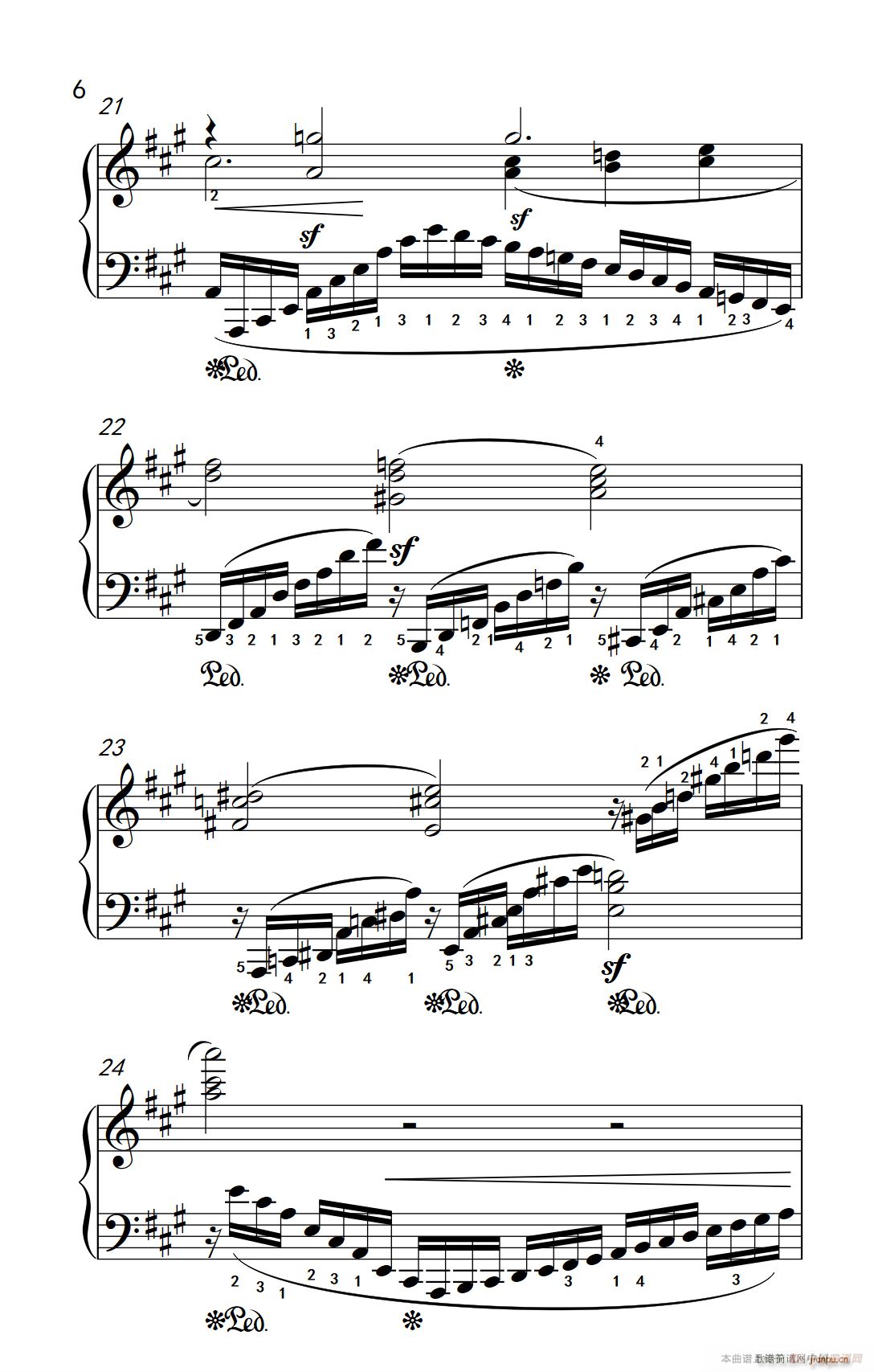 第九级2 练习曲 No 7 中央音乐学院 钢琴 业余 考级教程 7 9级(钢琴谱)16