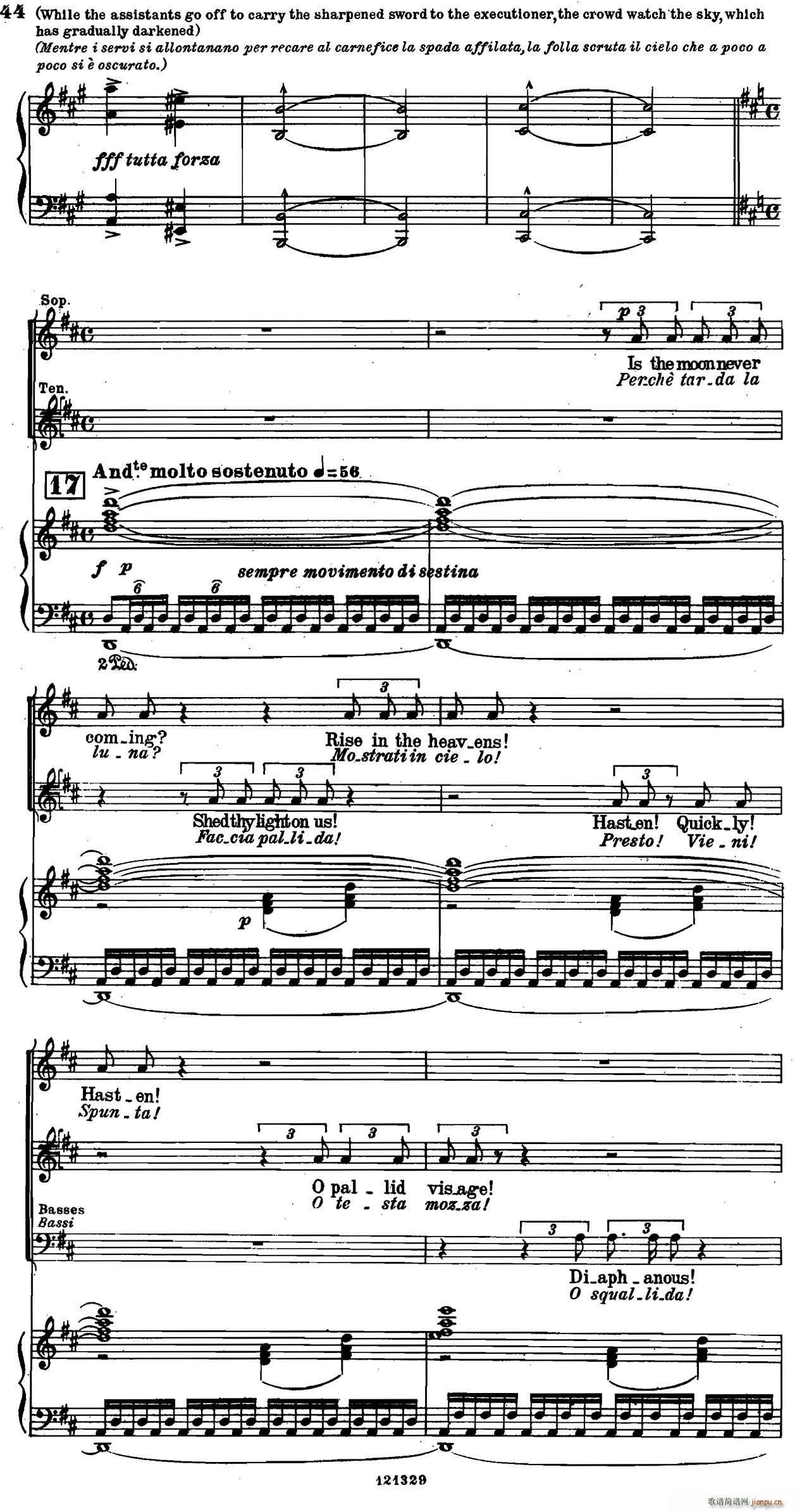 图兰朵公主 三幕五场歌剧 英意双语 全谱 钢琴伴奏谱 P49 62(钢琴谱)1