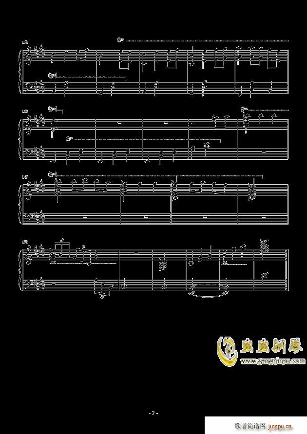 いつも何度でも e大调(钢琴谱)7