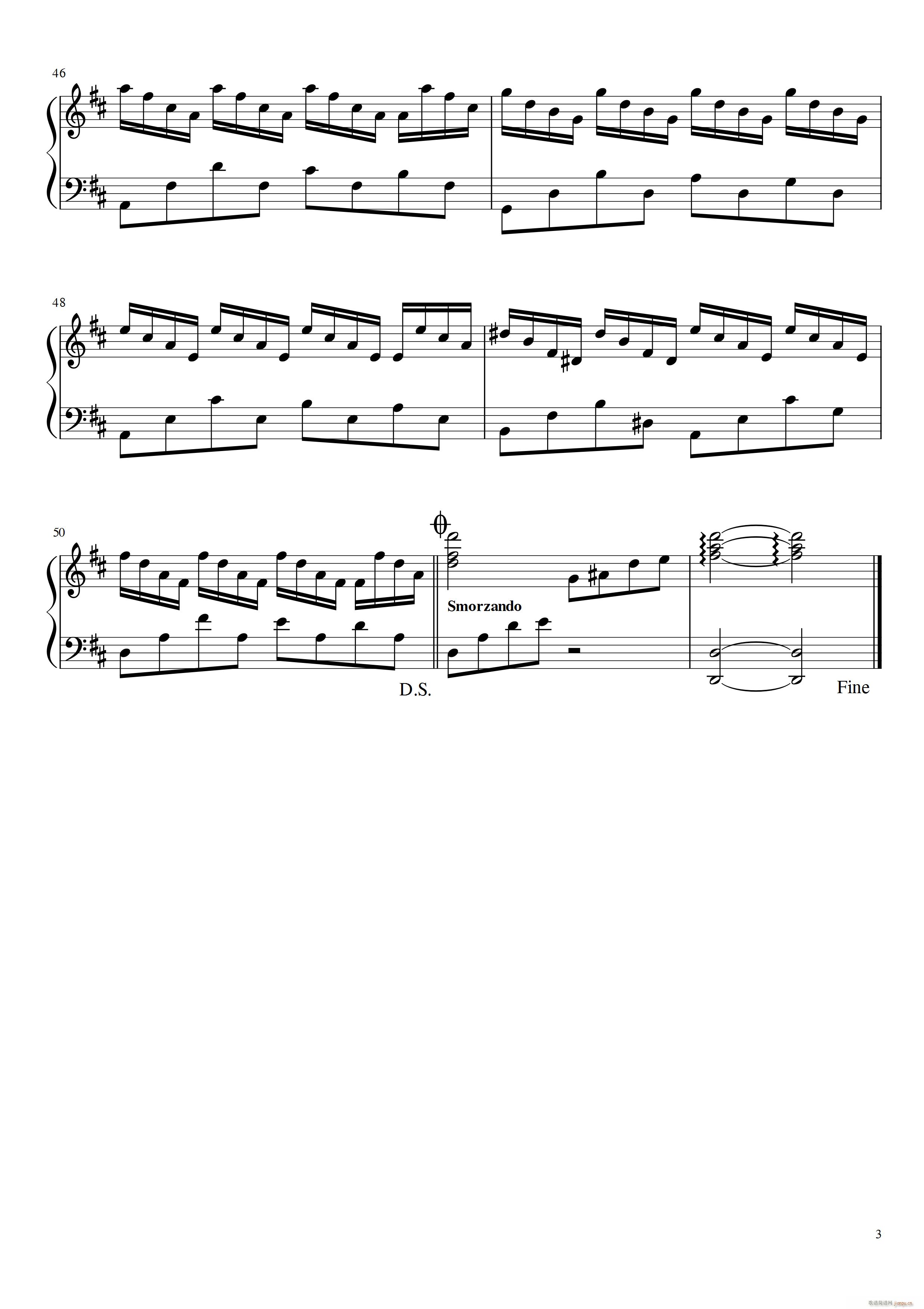 妈妈 对你说声对不起(钢琴谱)3