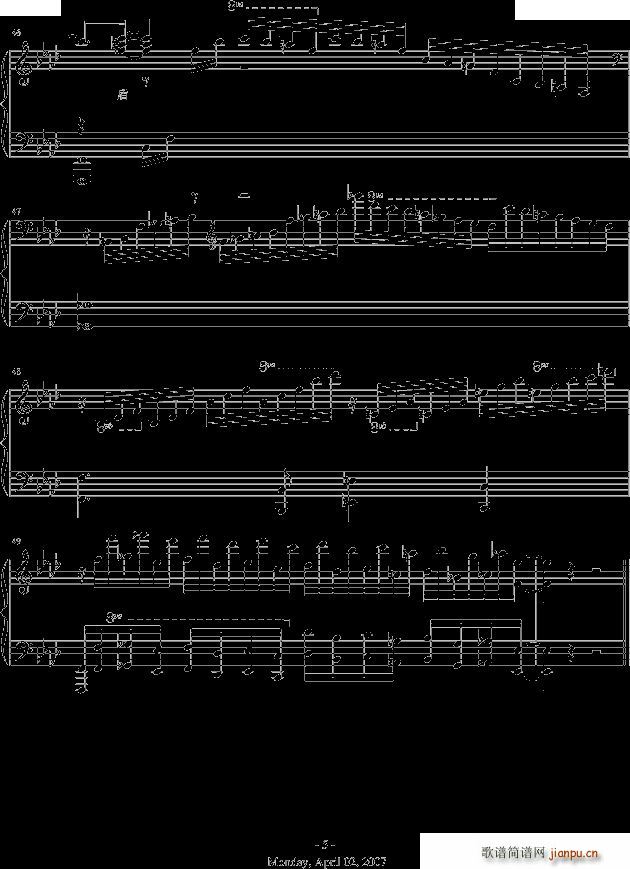 電燈謄mickeysnow上传版(钢琴谱)5