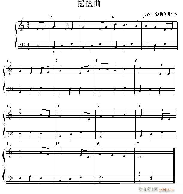 怎样看钢琴 第四节 将左右手两部分合起来读(钢琴谱)1