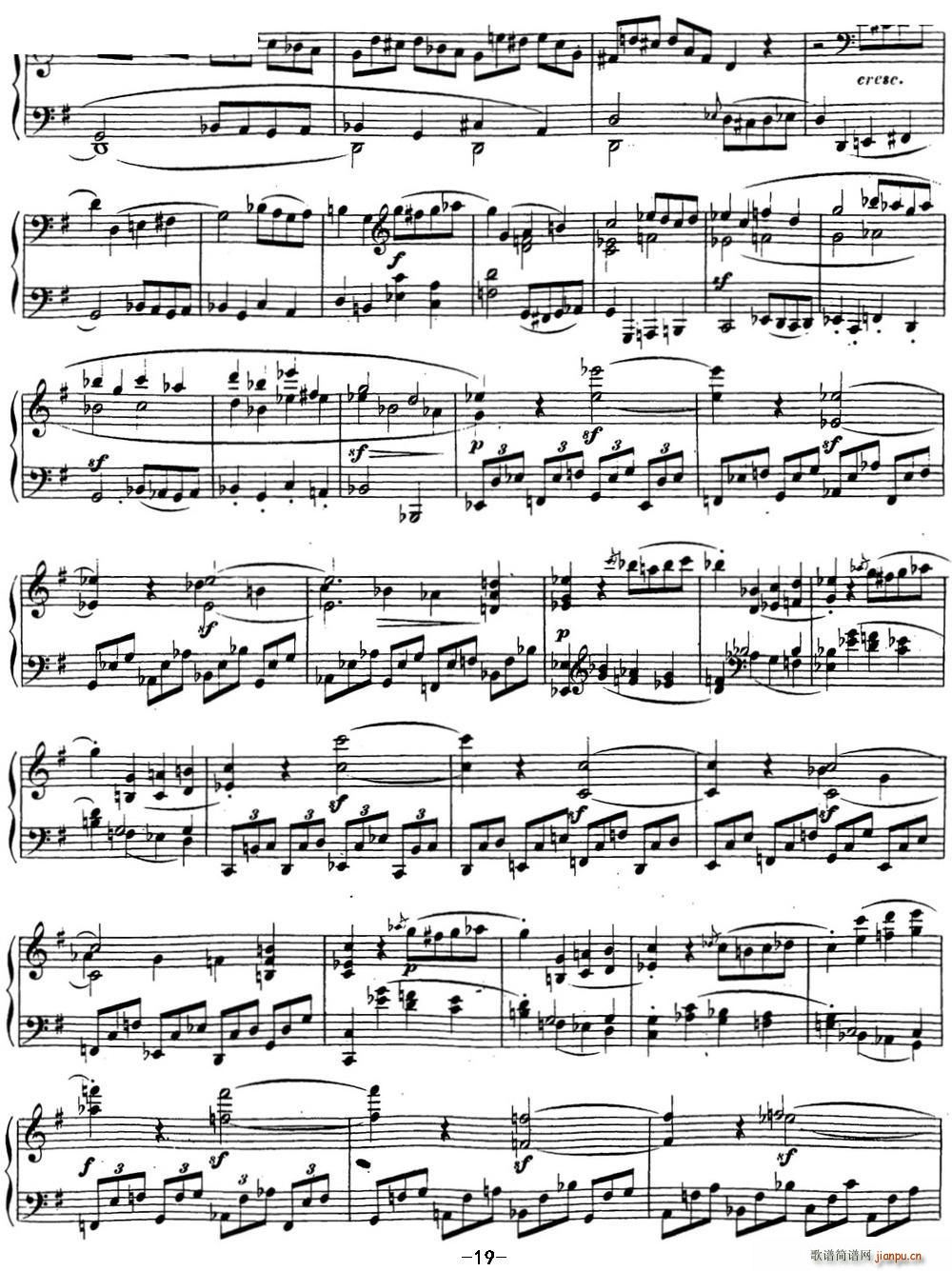 贝多芬钢琴奏鸣曲16 G大调 Op 31 No 1 G major(钢琴谱)19