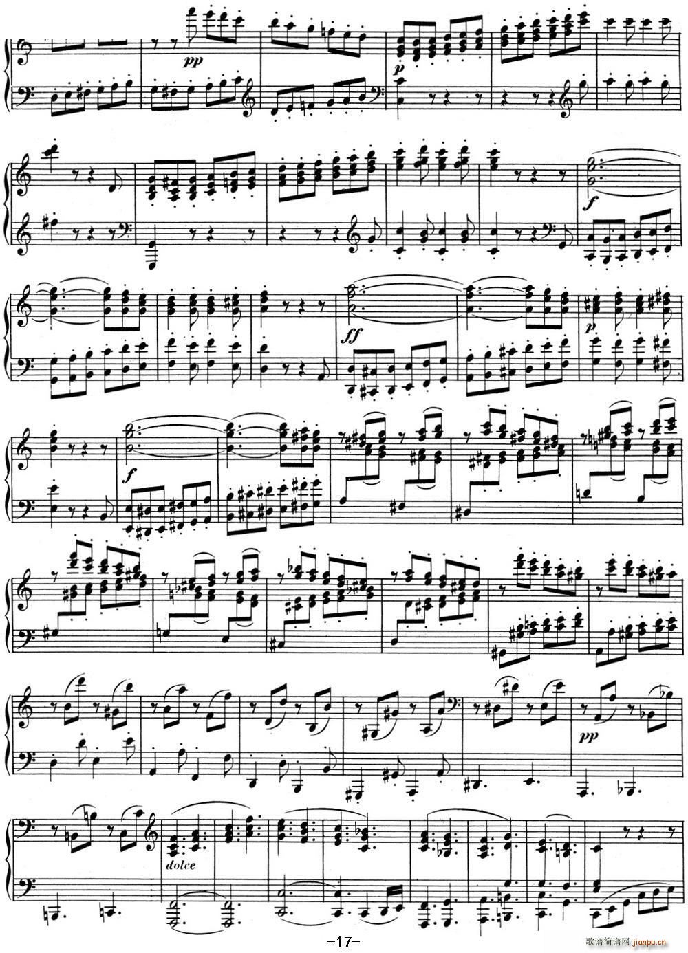 贝多芬钢琴奏鸣曲03 C大调 Op 2 No 3 C major(钢琴谱)17
