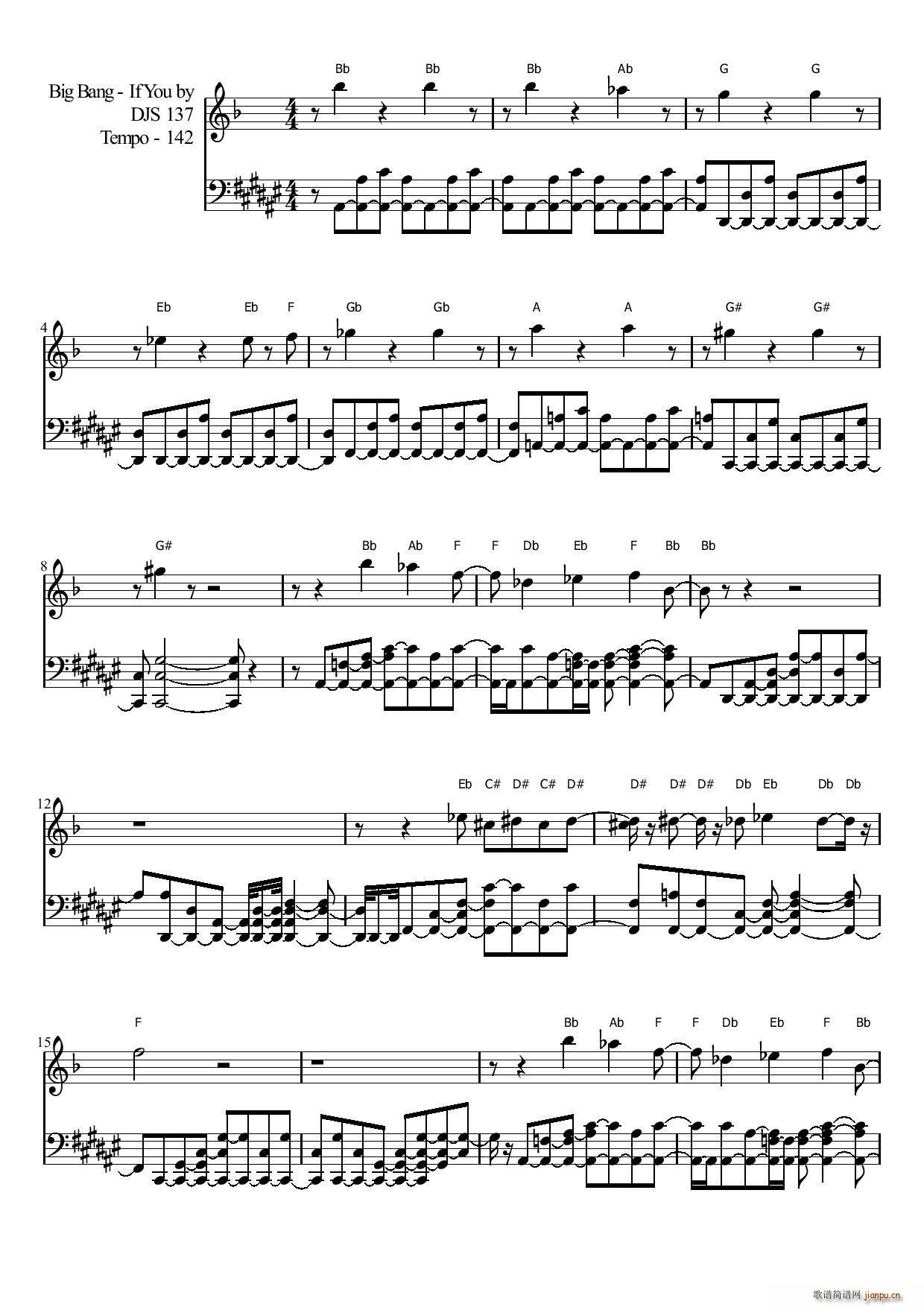 IF YOU(钢琴谱)8