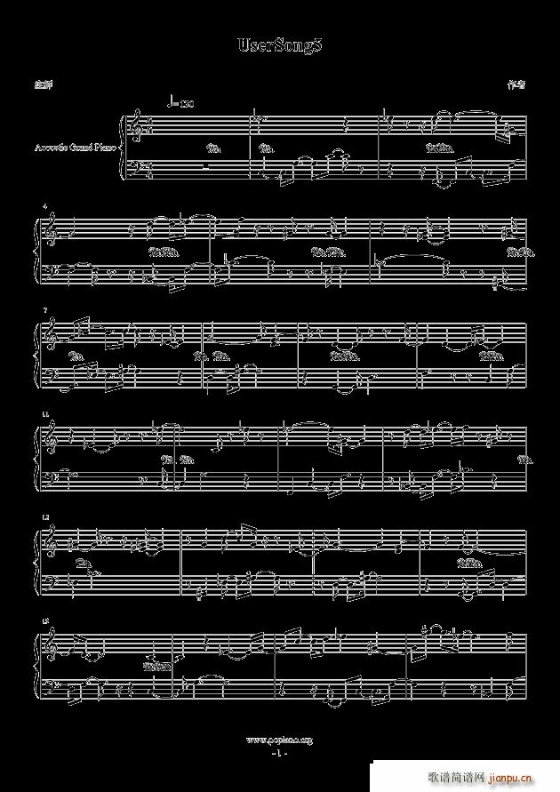 UserSong5(钢琴谱)1