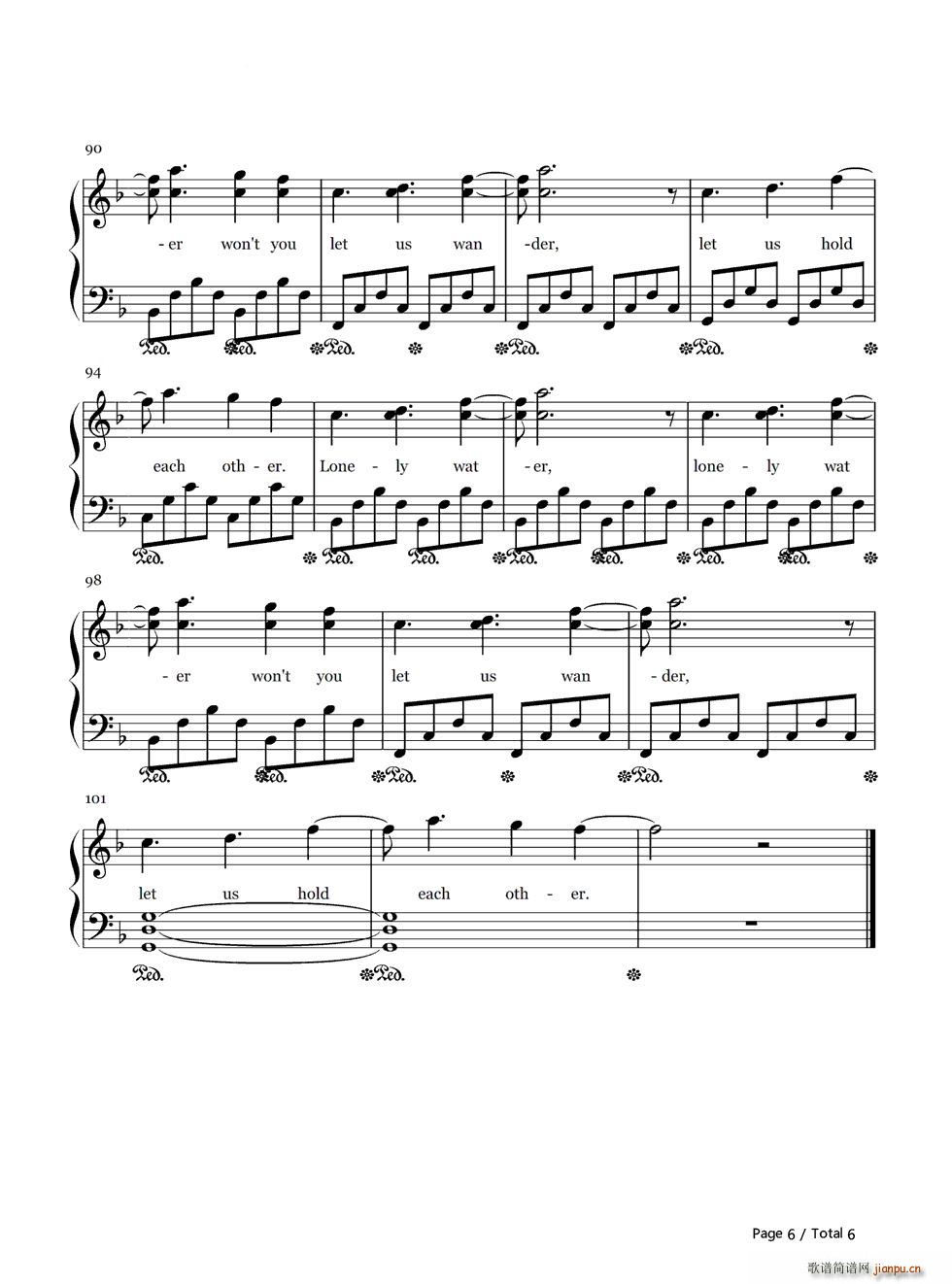 Hold Back the River(钢琴谱)6