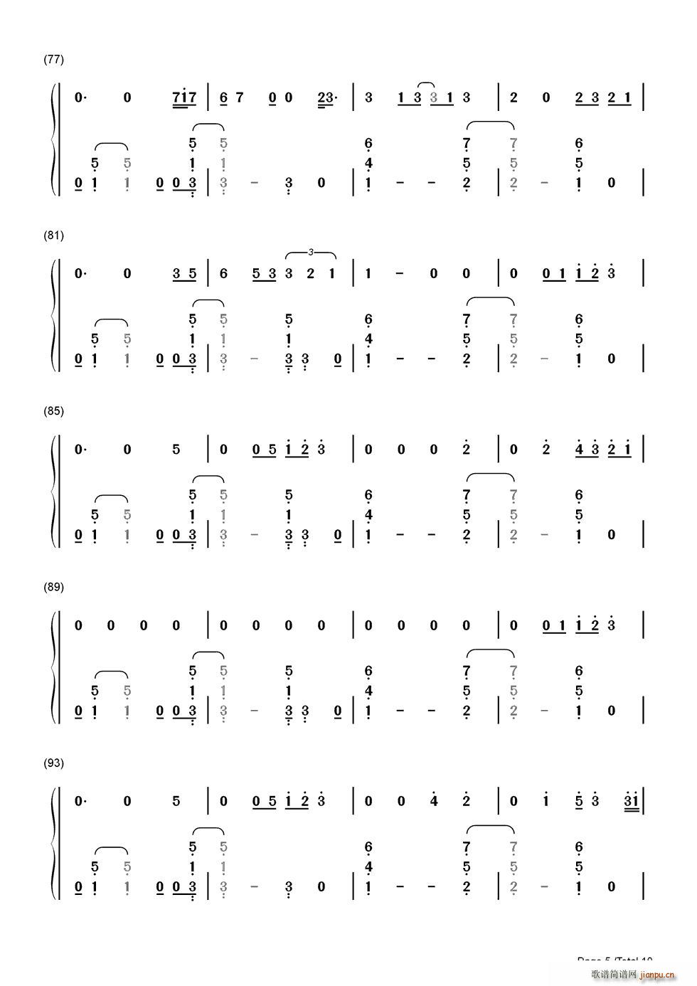 Thinking Out Loud 双手(钢琴谱)1