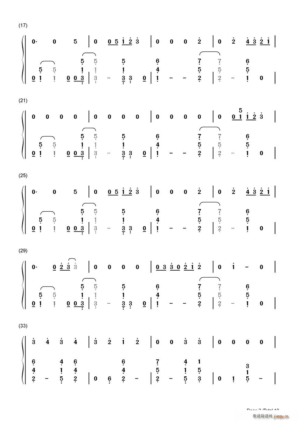 Thinking Out Loud 双手(钢琴谱)3