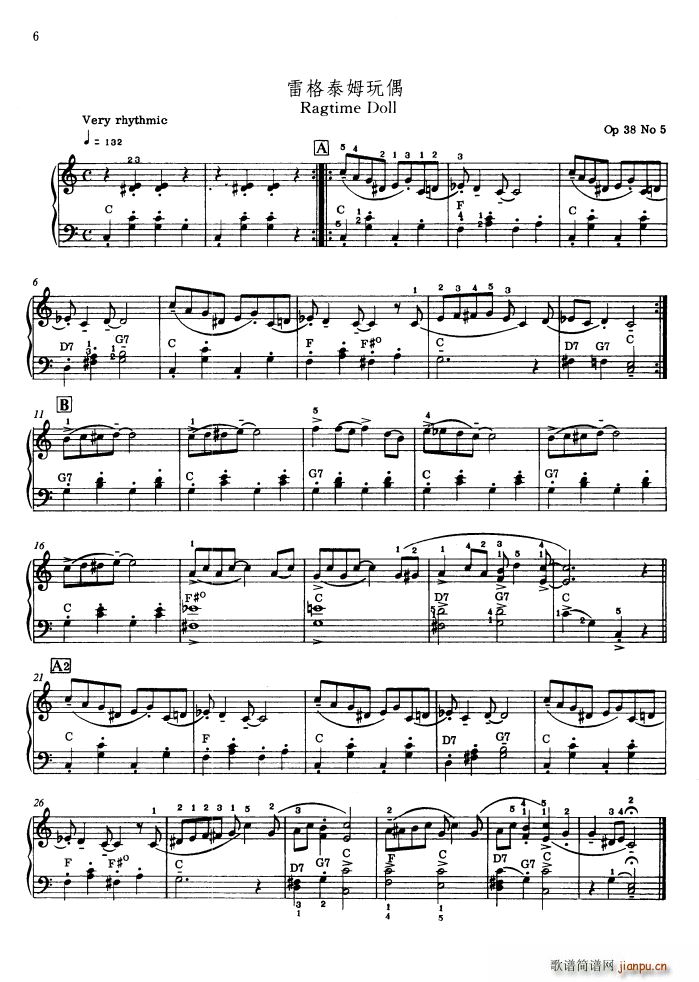 Ragtime Doll 雷格泰姆玩偶(钢琴谱)1