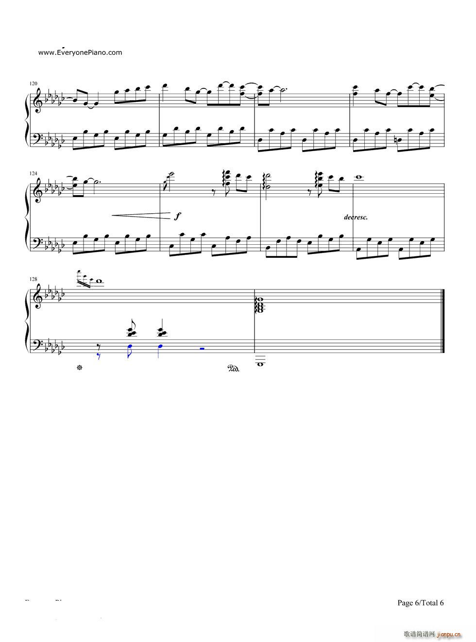 邻家的龙猫(钢琴谱)6