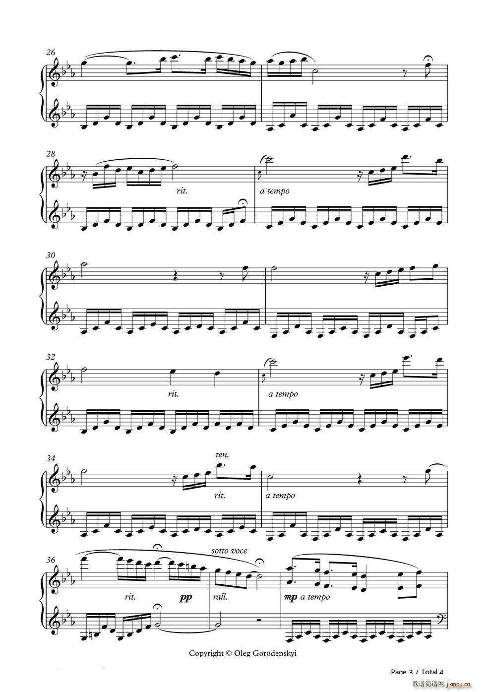 Two Chinese and ten thousand trees(钢琴谱)3