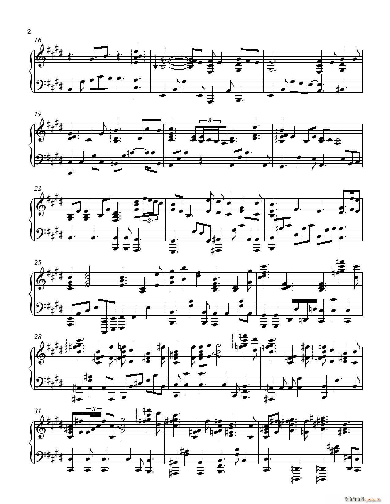 魔法情缘 Enchanted OST So Close(钢琴谱)3