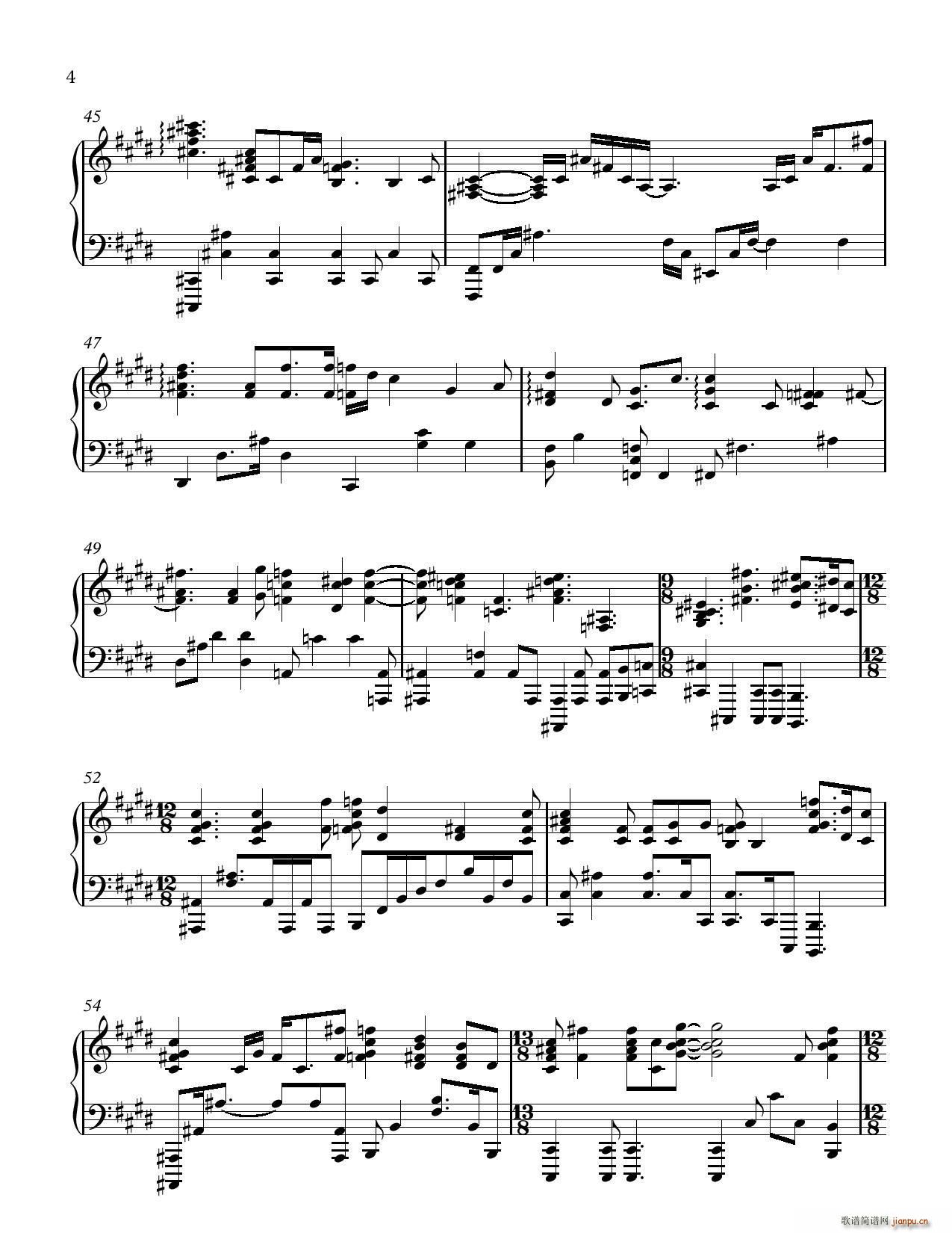 魔法情缘 Enchanted OST So Close(钢琴谱)7