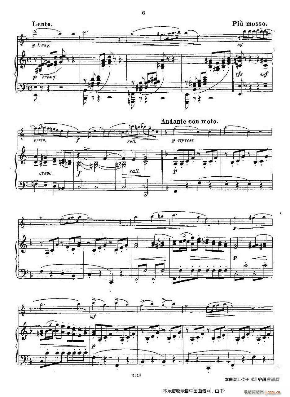 Opern Transcriptionen Op 45 1 长笛 钢琴伴奏(钢琴谱)6