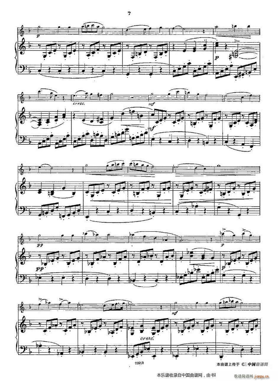 Opern Transcriptionen Op 45 1 长笛 钢琴伴奏(钢琴谱)7