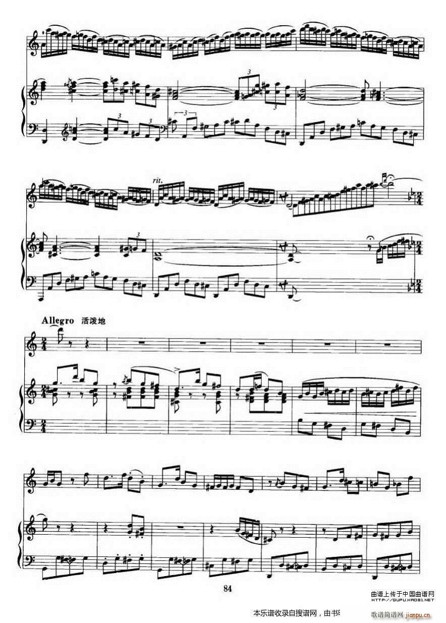 第二二胡狂想曲 二胡 钢琴伴奏 P5(钢琴谱)1