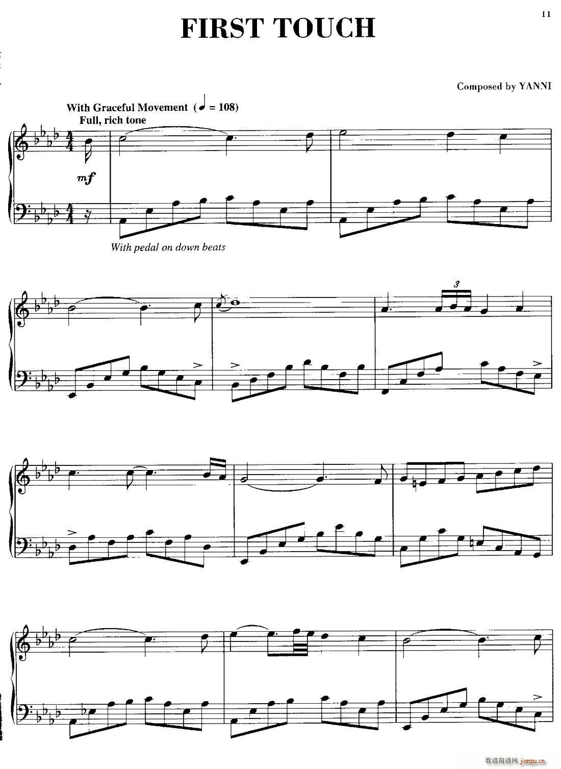 First Touch(钢琴谱)1