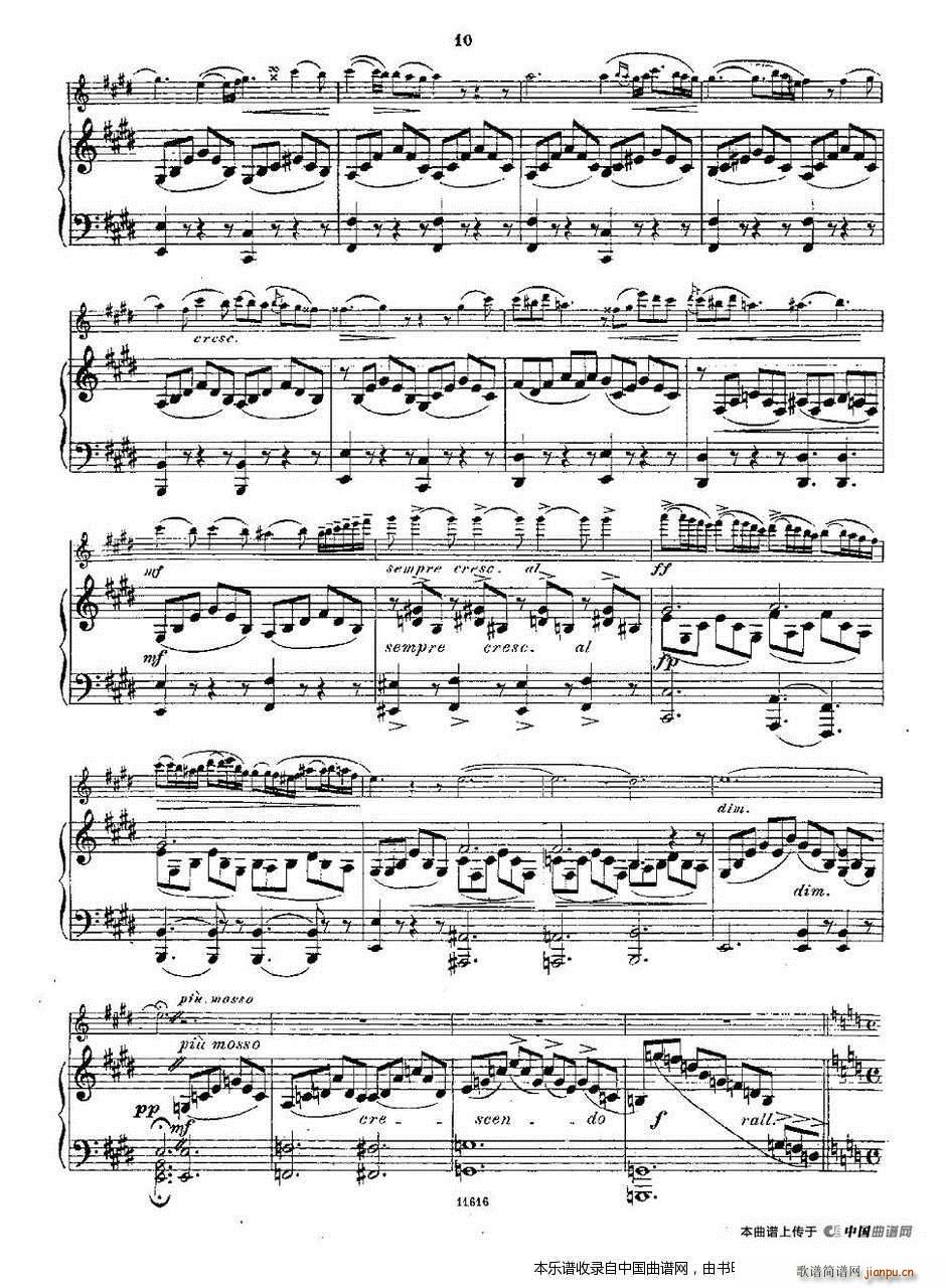 Opern Transcriptionen Op 45 2 长笛 钢琴伴奏(钢琴谱)9