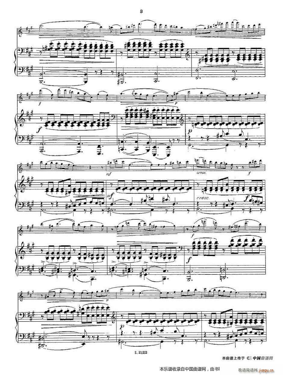 Wiedersehen Op 46 长笛 钢琴伴奏(钢琴谱)3