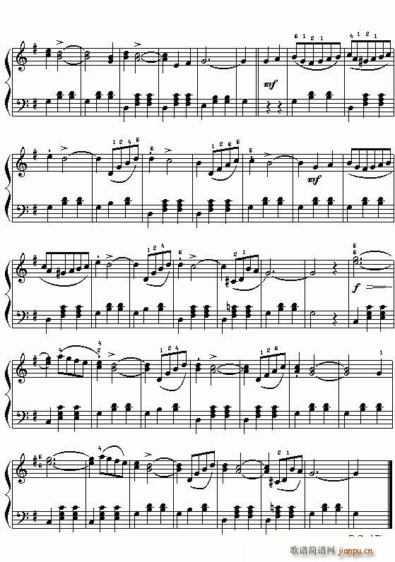 星光圆舞曲(钢琴谱)1