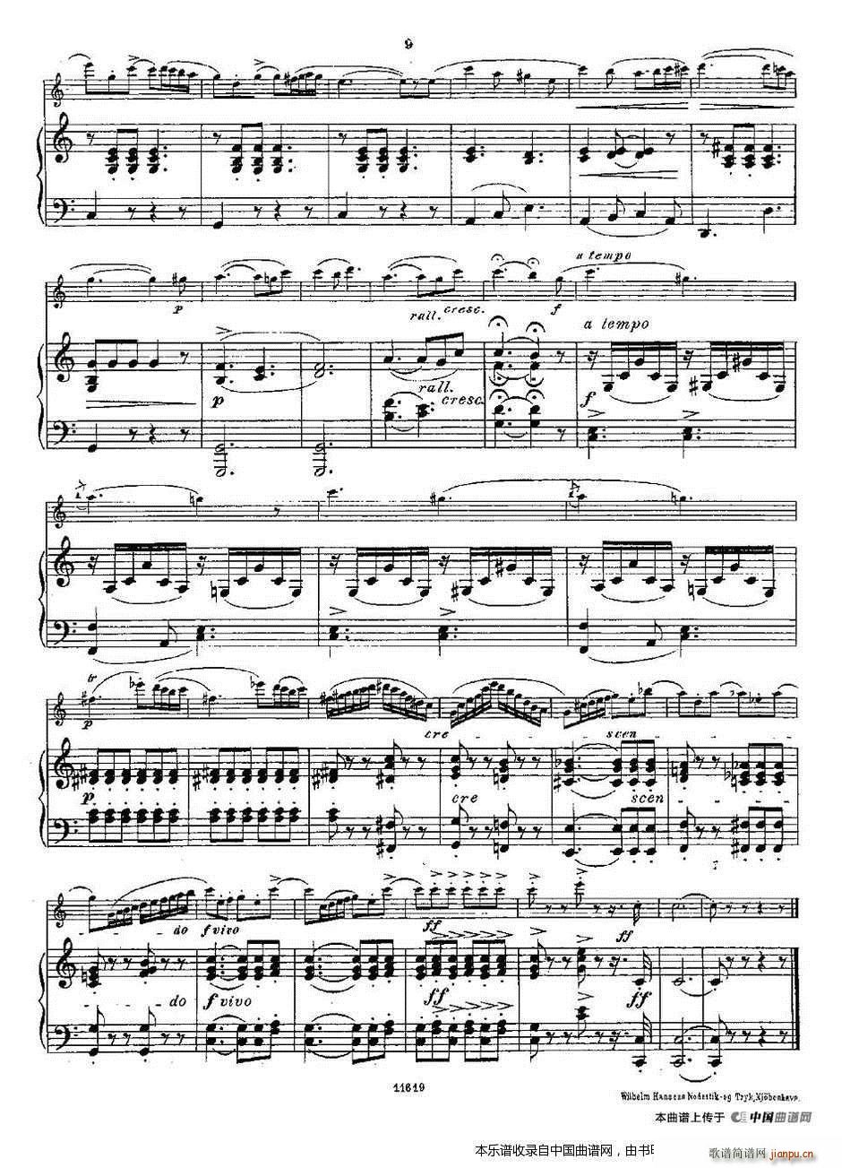 Opern Transcriptionen Op 45 7 长笛 钢琴伴奏(钢琴谱)8