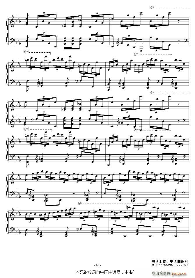 Chopin 大波兰舞曲(钢琴谱)16