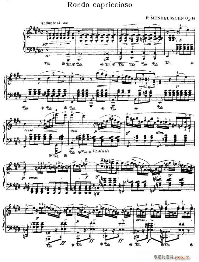 Rondo capriccioso(钢琴谱)1