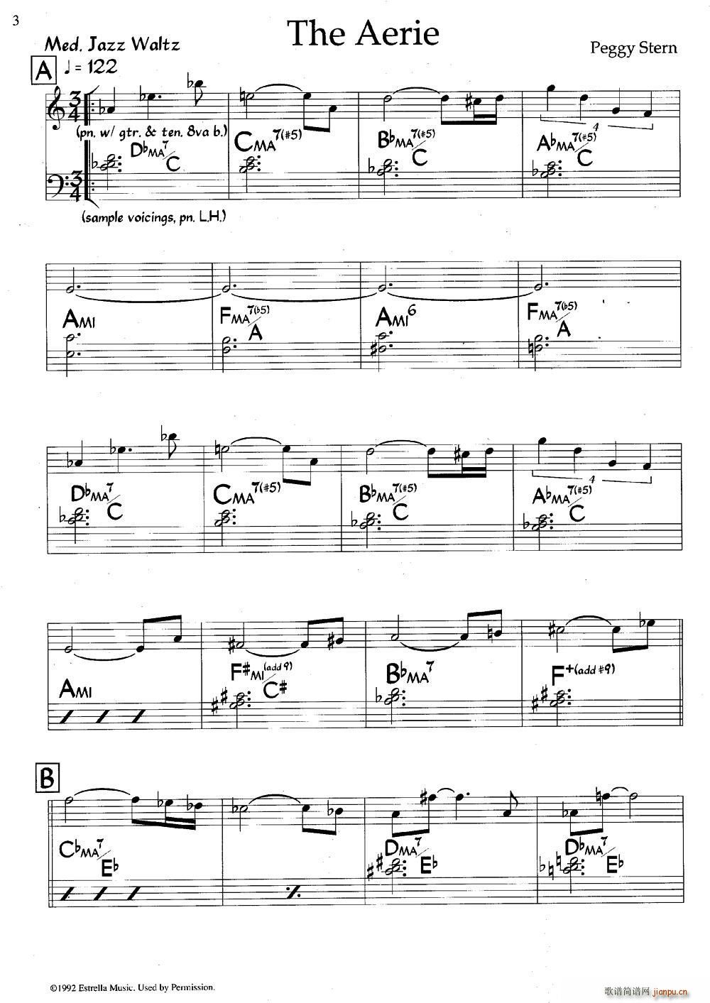 The Aerie 爵士钢琴曲(钢琴谱)1