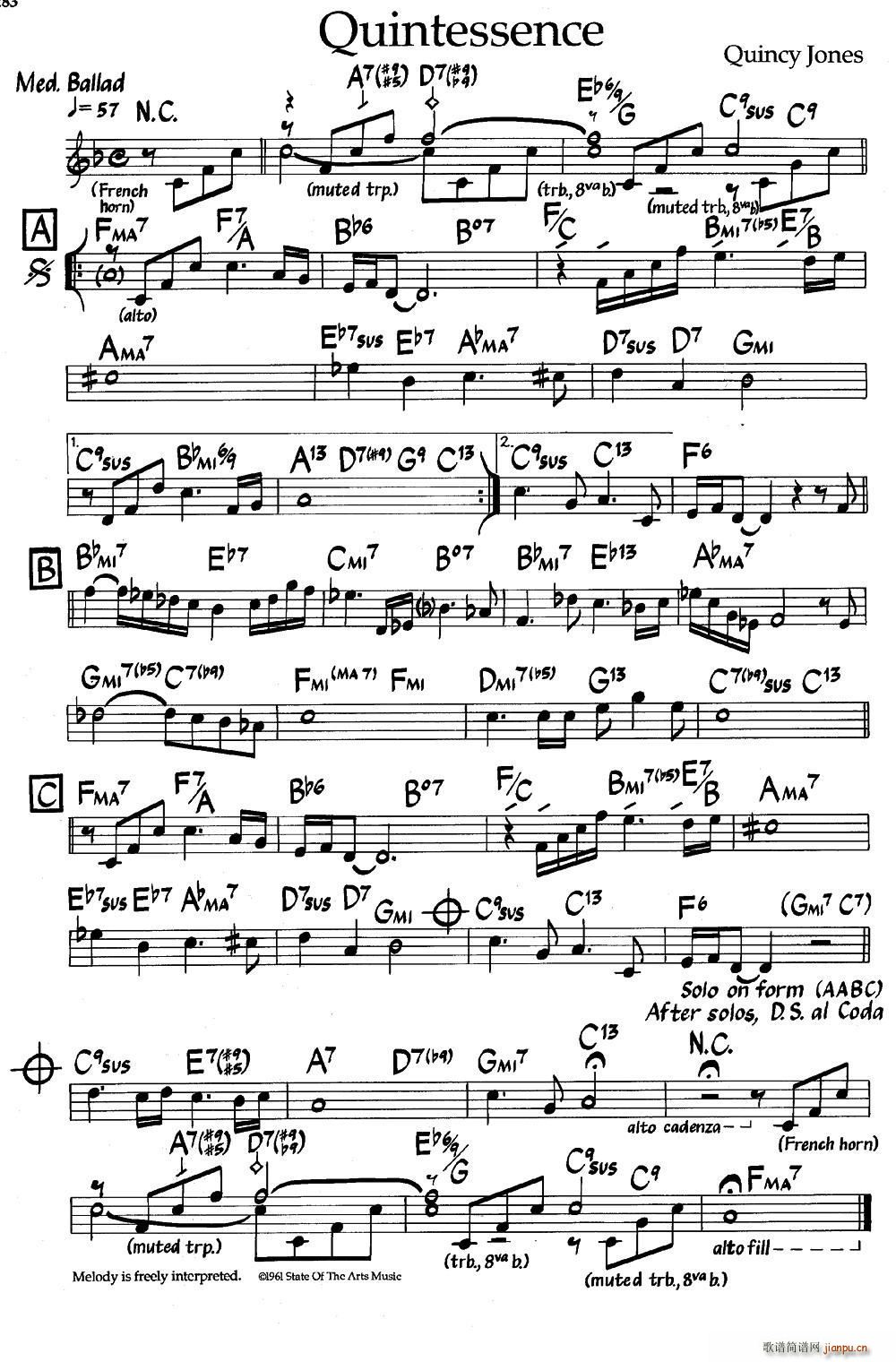 Quintessence 爵士钢琴曲(钢琴谱)1