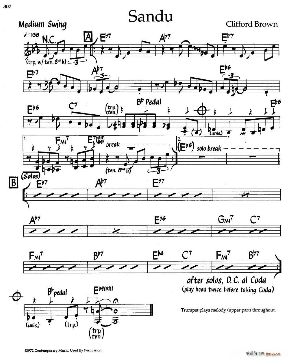 Sandu 爵士钢琴曲(钢琴谱)1