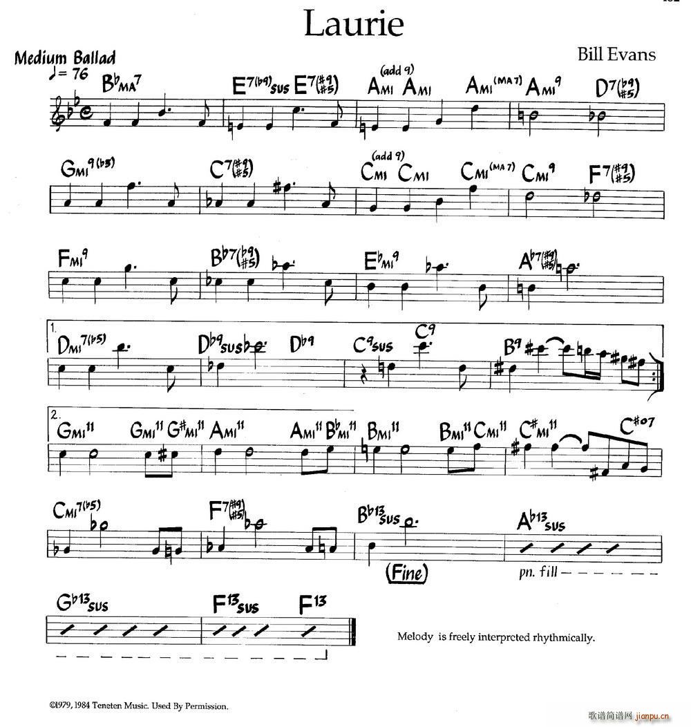 Laurie(钢琴谱)1