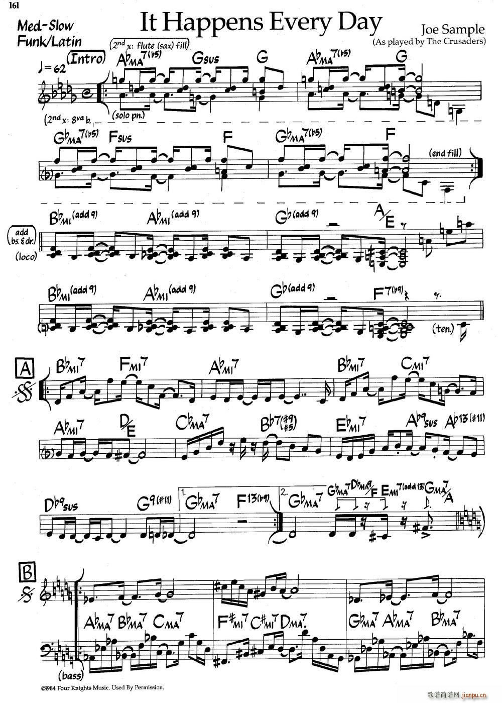 It Happens Every Day 爵士钢琴曲(钢琴谱)1