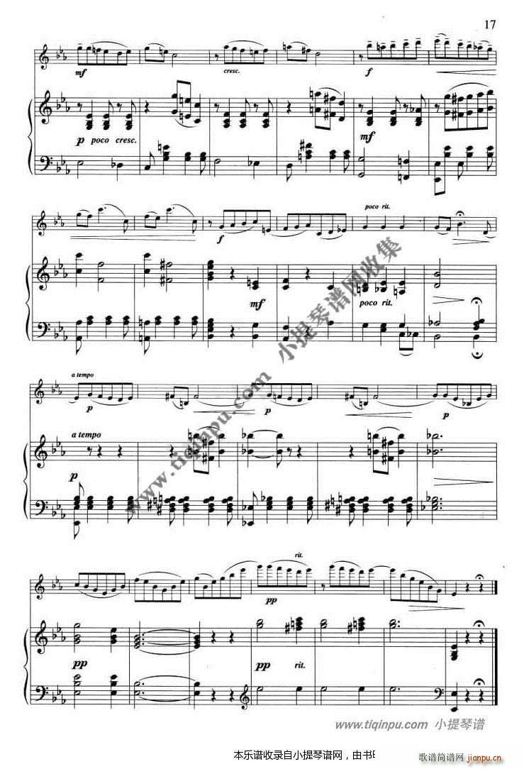 TCHAIKOVSKY柴科夫斯基 旋律 钢琴伴奏(钢琴谱)6