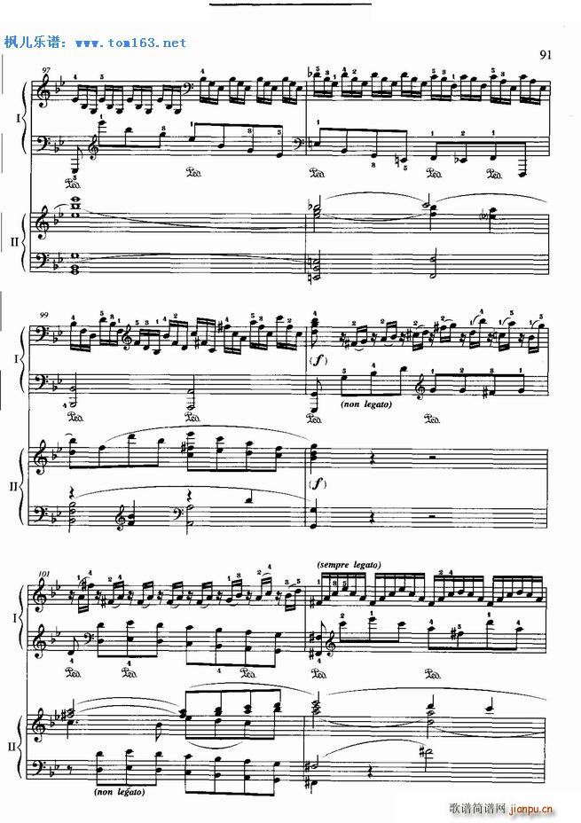 浪漫曲 降B大调钢琴协奏曲第二乐章(钢琴谱)10