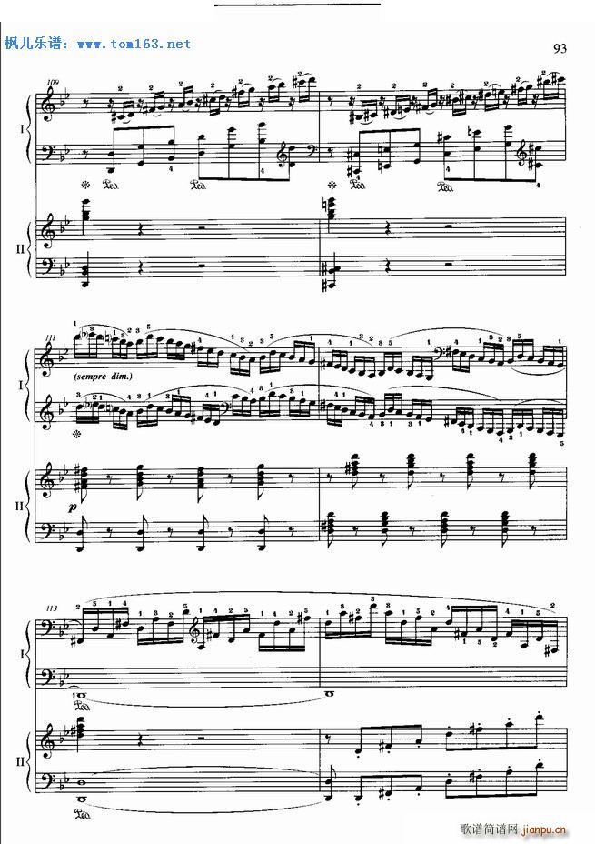 浪漫曲 降B大调钢琴协奏曲第二乐章(钢琴谱)12